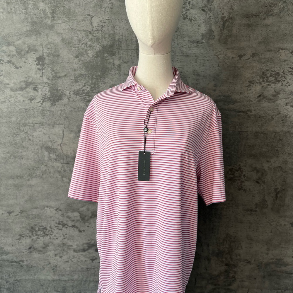 Pink Polo Shirt with Short Sleeves and Classic Collar